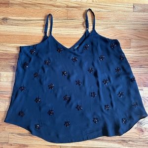 Black and sparkly Torrid Top